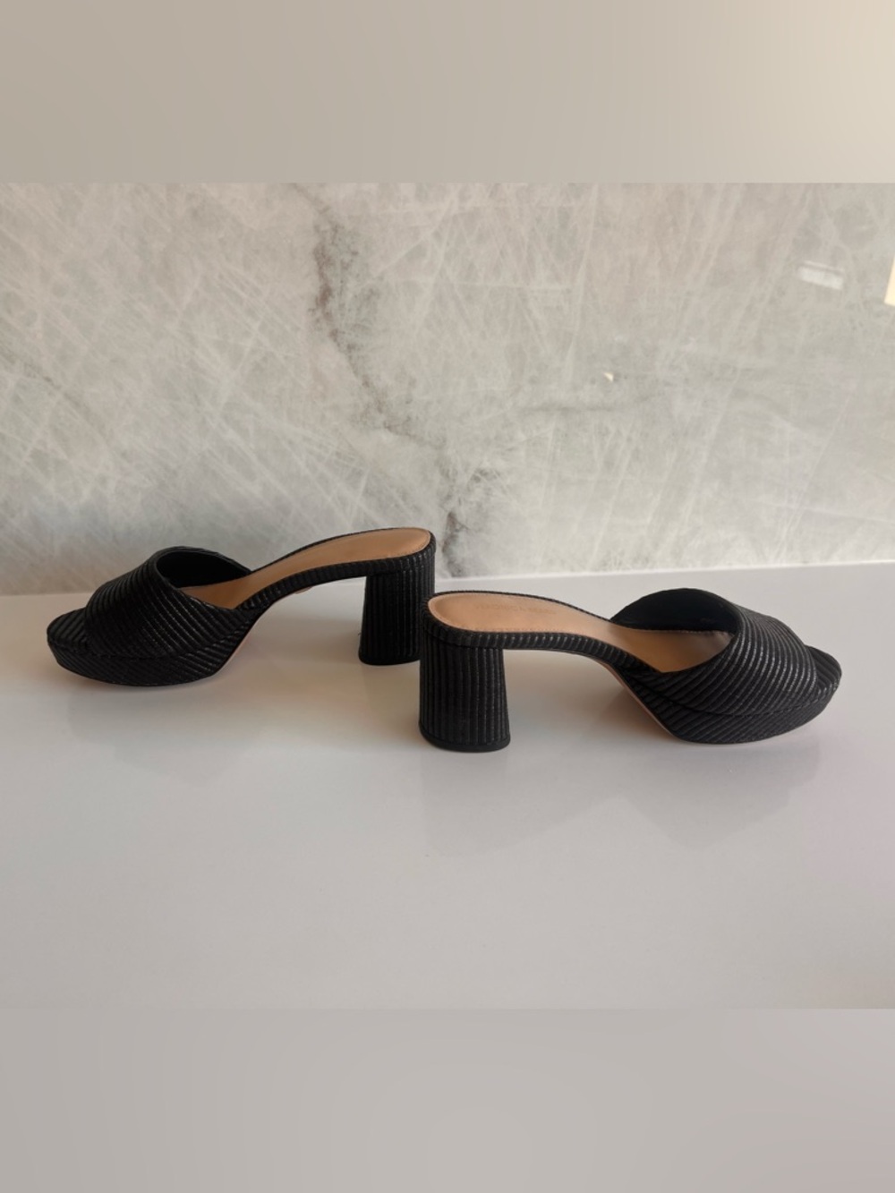 Veronica Beard Block Heel Mules - Picture 3 of 8